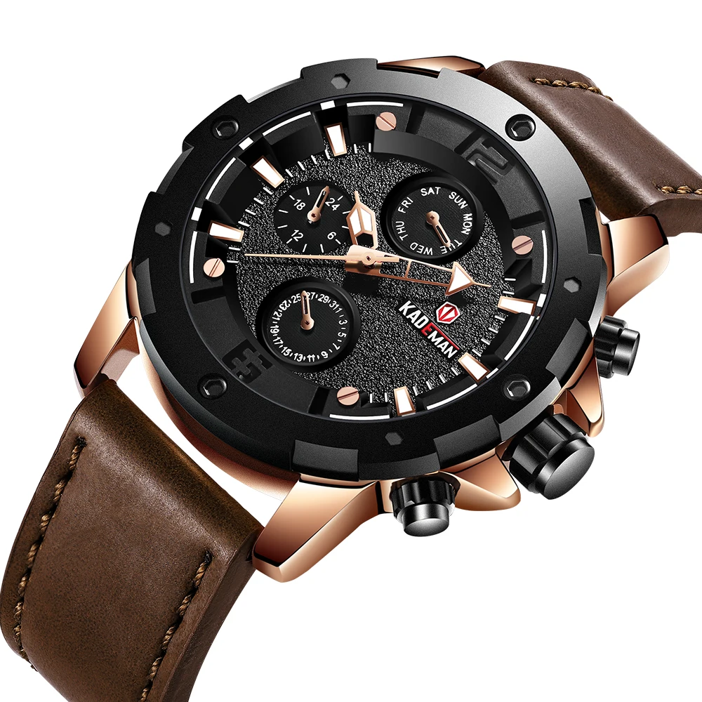 

KADEMAN NEW Sport Watch Men Military Army Wristwatch Fashion Automatic Date Clock TOP Luxury Waterproof Quartz Relogio Masculino