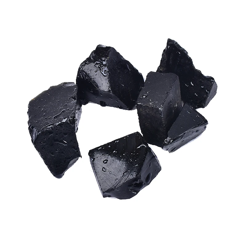 1kg about 3cm Natural crystal raw stone obsidian is suitable for aromatherapy flowerpot and fish tank decoration