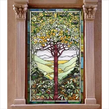 Выгравированная оконная пленка на заказ размер статическая не цепляется клеем Resyclable прочная витражная цветная картина римские украшения 40 см x 60 см