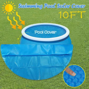 

Round Pool Cover Protector 10ft Foot Above Ground Blue Protection Swimming Pool Large Size Hot Cloth Lip Cover Dustproof Floor