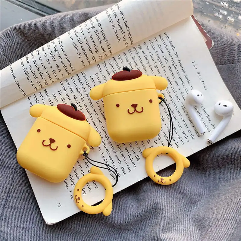 Для Apple AirPods 3D милый мультяшный Kawaii Dog Earpods чехол для Airpods 2 беспроводные наушники