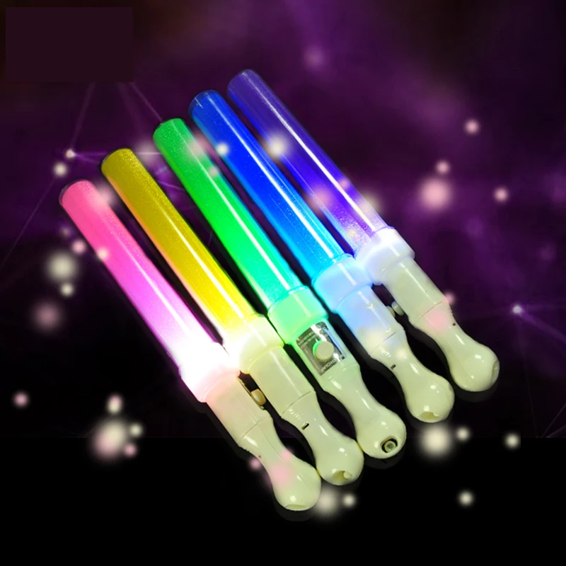 

2020 Led Clothes 5 Pcs Flash Toy Multi Color Lighting Sticks Led Foam Baton Glow Stick For Wedding Party Birthday Kids Toys