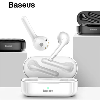

Baseus W07 Bluetooth Earphone TWS Wireless Bluetooth Earphone 3D Stereo Sports Wireless Earphones with Dual Noise reduction Mic