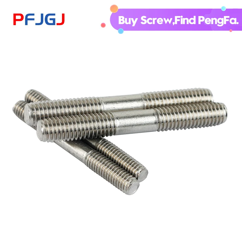 Шурупы из нержавеющей стали Peng Fa GB901 304 двухсторонние винтовые стержни шпильки M12