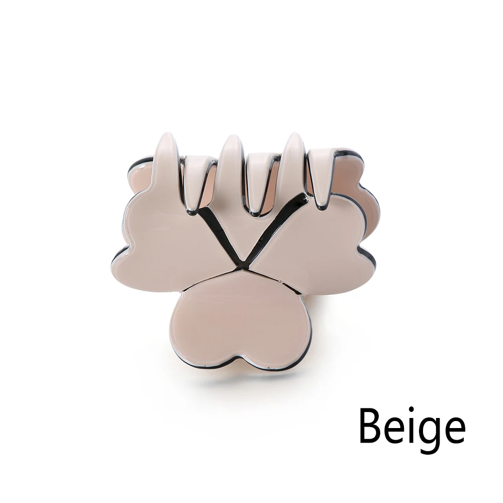 3-Beige 1 шт., новинка, Модные Акриловые женские заколки для волос, простые мини заколки для волос, модные заколки для волос для девочек, зажим для волос, инструмент для самостоятельной сборки, аксессуары для волос - Цвет: 3-Beige