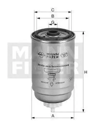 Mann WK716/2X Фильтр топливный