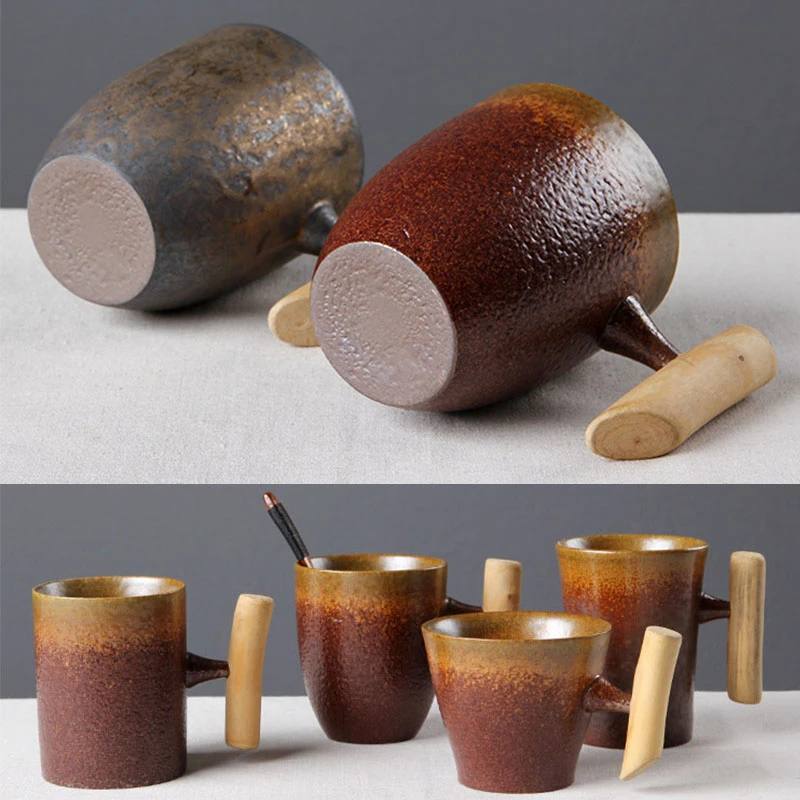 Rust Tea Cups Ceramic mug with rusty handle About 17oz Drink & Barware Home & Living ...