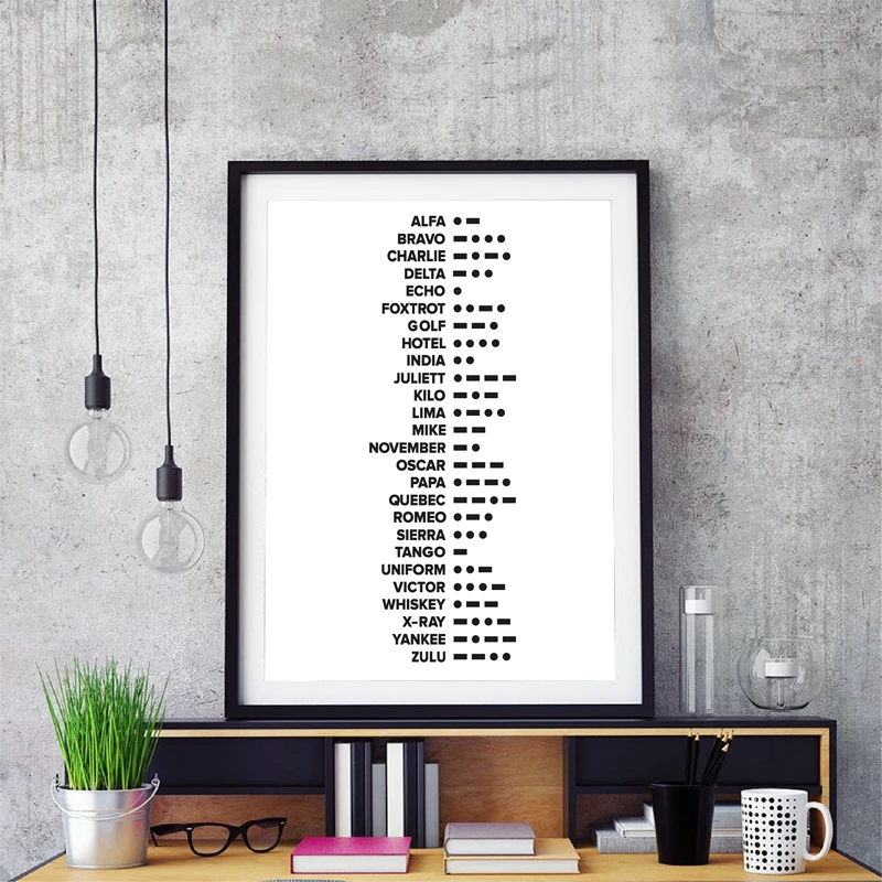 Phonetic Spelling Canvas Painting Home Decor