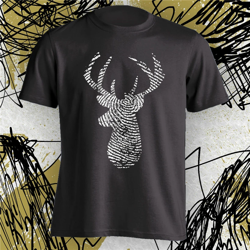 Deer Hunter Buck DNA Fingerprint Hunt T New s m l xl Tee Shirt Free Shipping Light | Мужская одежда