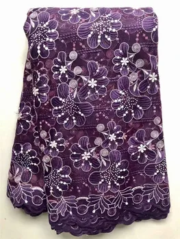 

Charming party dress material French lace cloth embroidery net lace fabric VNH42(5yards/lot)