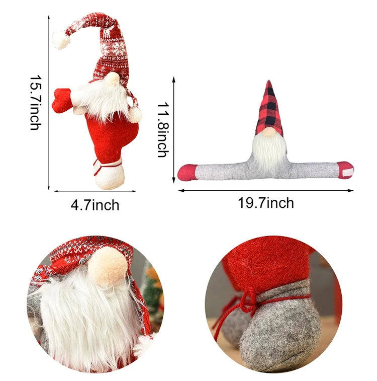 Santa Claus Elk Windows Christmas Curtain Decor 33 XS0030-00-04