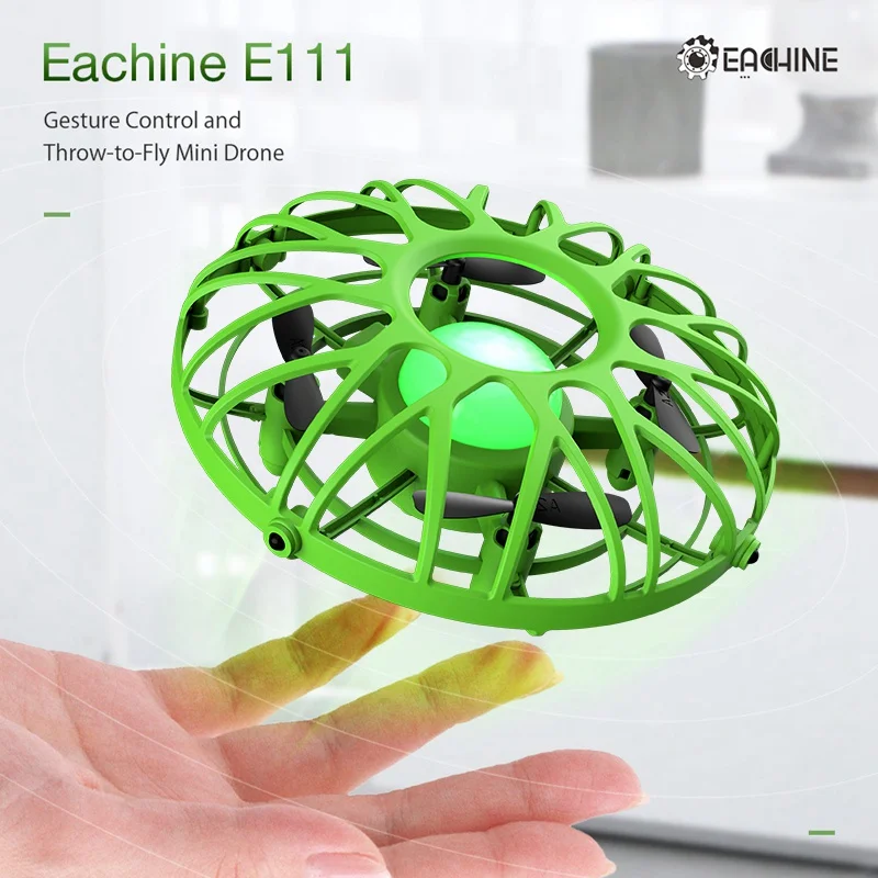 Мини-Дрон Eachine E111 Радиоуправляемый квадрокоптер Летающий вертолет магический ручной НЛО-шар самолет Индукция дети дроны электронные игрушки