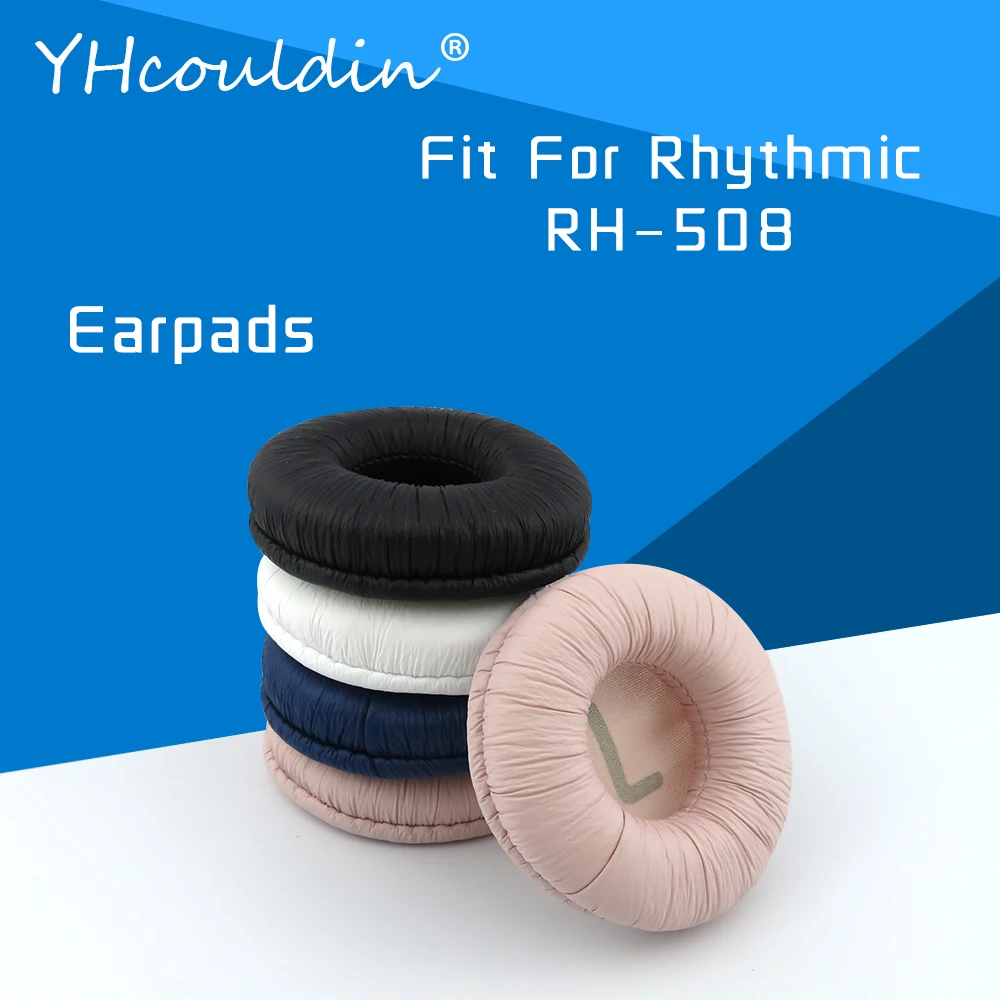

Earpads For Rhythmic RH508 RH-508 Headphone Accessaries Replacement Ear Cushions Wrinkled Leather Material
