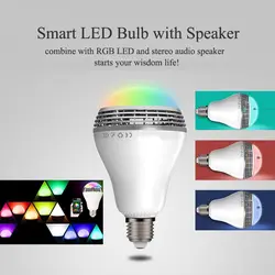 Светодиодный мини-динамик с Bluetooth APP умная музыкальная лампочка с красочным затемнением окружающего света беспроводной bluetooth-динамик