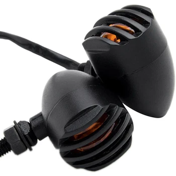 

Motorcycle Turn Signals Light, 3 Wire Bulb Indicators Bobber Turn Signals for Honda Yamaha Suzuki Kawasaki Cruiser Mini Chopper