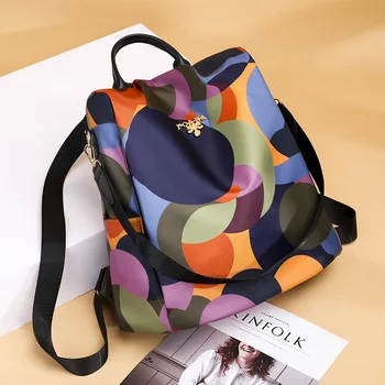 

Hion Backpack Women Shoulder Bag Large Capacity Women Backpack School Bag for Teenage Girls Light Ladies Travel Backpack