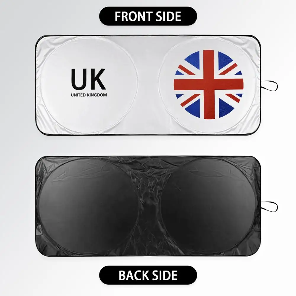 Car Sun Shade Cover Protector Windshield Visor Sunshade Union Jack UK Flag For Mini Cooper One S R50 R53 R56 R60 F55 F56 R58 R59