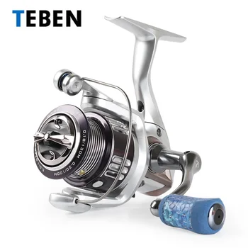 

2020 TEBEN Newest 2500 Spinning Fishing Reel 5.2:1/8+1BB CNC Rocker 6KG Max Drag 216g Lightweight For Lure Fishing Shallow Spool