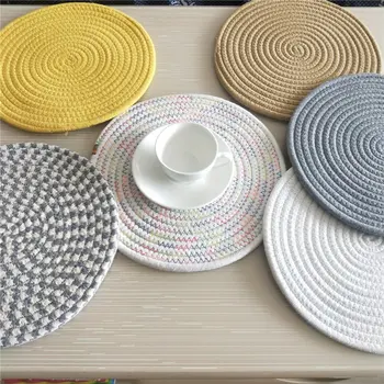 

Japanese-style Cotton Rope Thickening Anti-scalding Heat Insulation Pad Heat-resistant Table Mat Creative Housware