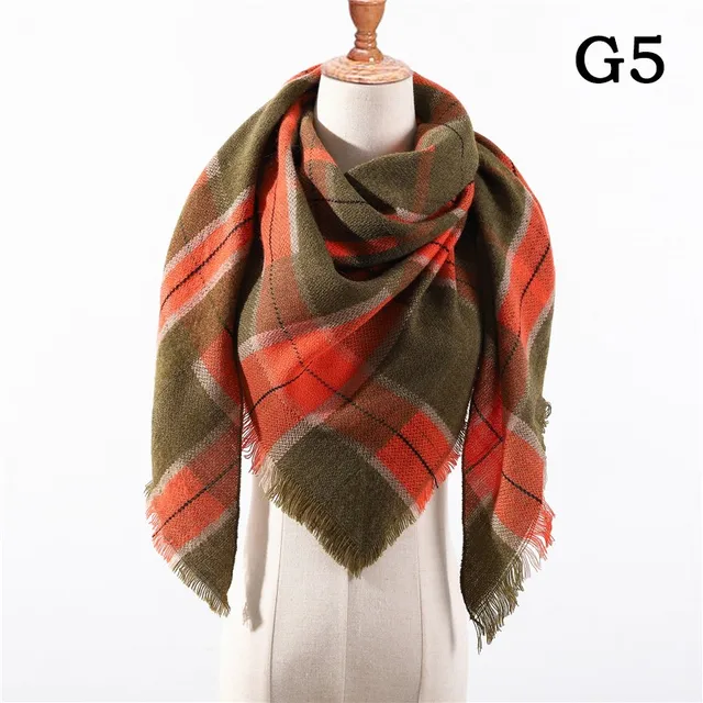 Designer 2021 knitted spring winter women scarf plaid warm cashmere scarves shawls luxury brand neck bandana pashmina lady wrap UG-5