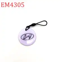 125 кГц перезаписываемый Бланк Брелок-карточка жетон Метка RFID EM4305 T5577 брелок контроль доступа карта водонепроницаемый ключ брелок с кольцом 1 шт