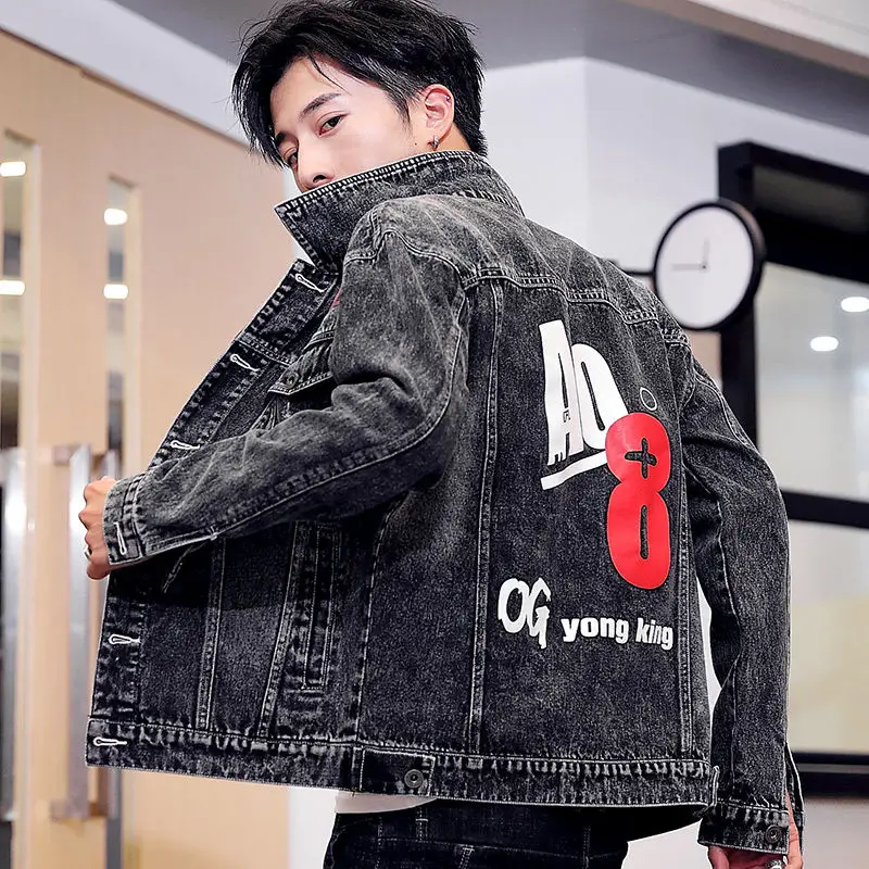 Men Jacket Coat Trendy Brand New Denim Jackets Men Top Quality Fashion Mens Jean Bomber Jacket Cotton Outwear Male Cowboy HipHop