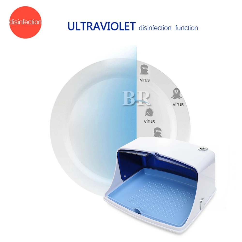 Billige Bluerise UV Sterilisator Für Maniküre Werkzeuge Sterilisation Box Kunst Nagel Werkzeuge Sterilisator Desinfektion Schränke Schönheit   Gesundheit