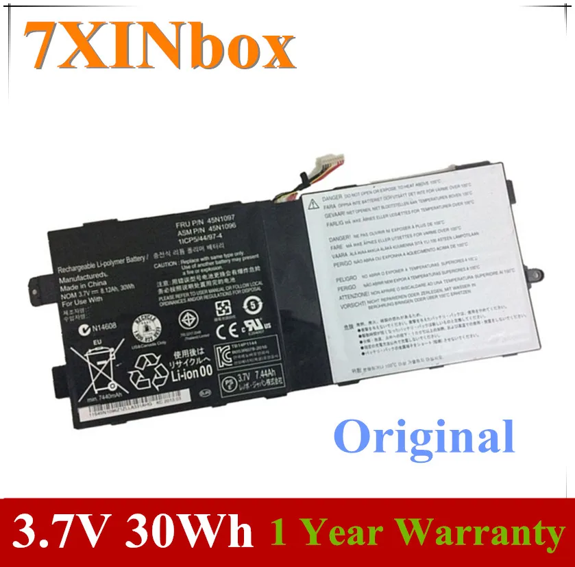 7XINbox 3 7 V 30Wh 8.12Ah оригинальный 45N1096 45N1097 1ICP5/44/97 4 Аккумулятор для ноутбука Lenovo ThinkPad