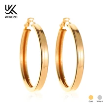 여성을위한 패션 단순 라운드 골드 후프 (China)