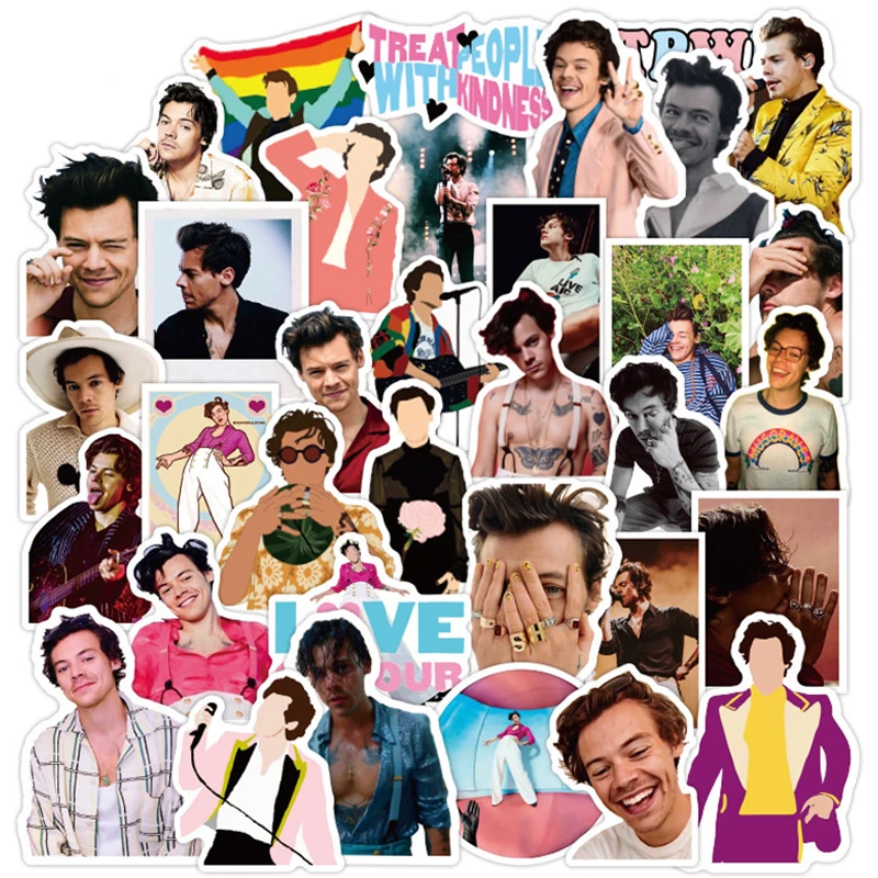 50pcs Singer Harry Styles Stationery Stickers