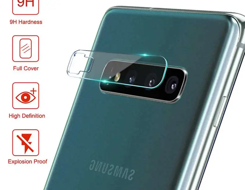 2 шт. задняя линза из закаленного стекла для samsung Galaxy Note 8 9 10 Pro S8 S9 S10 Plus S10E S10 Защитная пленка для экрана камеры