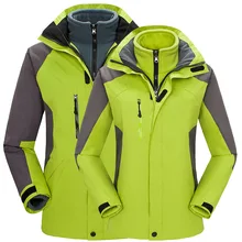 Мужская куртка три в одном, осенне-зимний теплый комплект из двух предметов для альпинизма, Женская Толстая внутренняя одежда