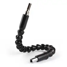 

1pc Repair Tools Flexible Shaft Bits Extention Screwdriver Bit Holder Connect Link Electronics Drill 1/4" Hex Shank Black 295mm