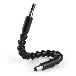 1pc ferramentas de reparo flexível bits de eixo extensão chave de fenda bit titular conectar ligação broca eletrônica 1/4 "hex shank preto 295mm