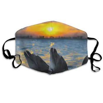 

Face Mask Cute Dolphins Personalized Cycling Half Face Earloop Face Mask For Woman