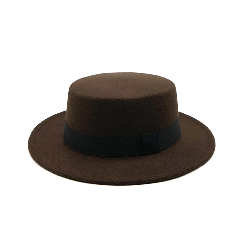 9 Осень-зима, имитация шерсти, для женщин, мужчин, дам, Fedoras, топ, джаз, шляпа, Европейский, американский стиль, круглые шапки, котелок, шапки, Feminino Gorra - Цвет: 9