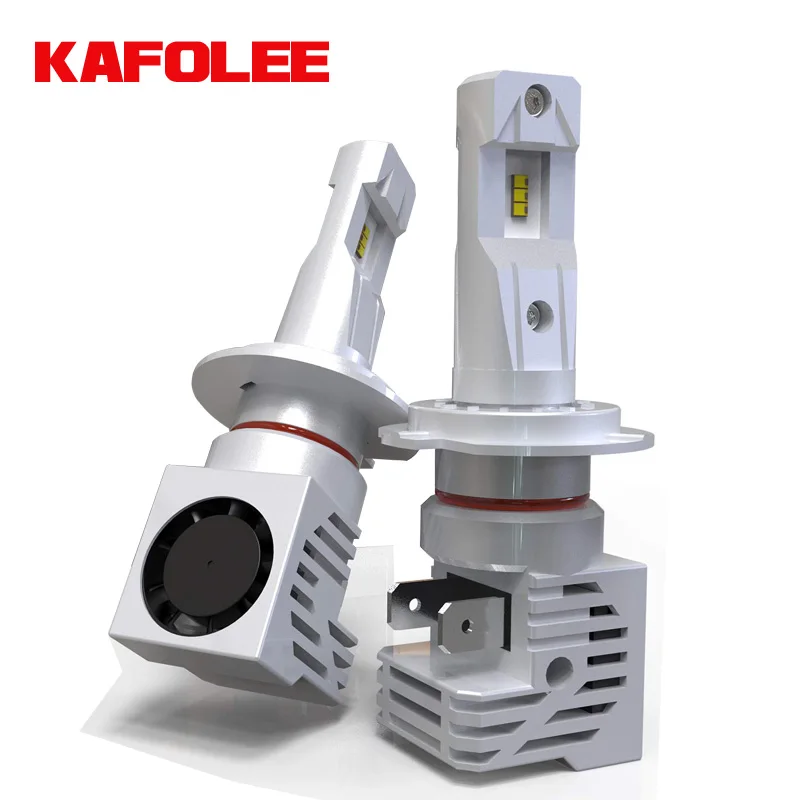 KAFOLEE Car Headlight Bulb H7 LED H4 HB3 HB4 H11 H1 60W 12000Lumens Plug-N-Play Extremely Bright 6000K ZES Chips Conversion Kit