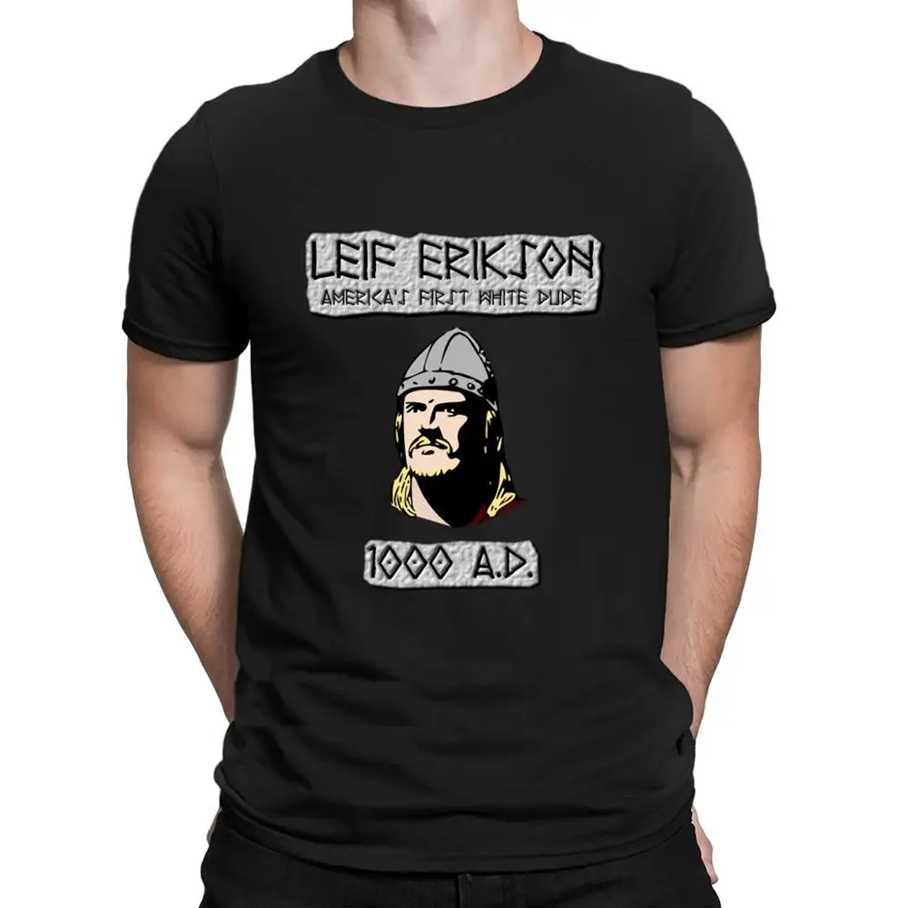 Футболка Leif Erikson с изображением первого белого чулка в Америке спортивный девиз