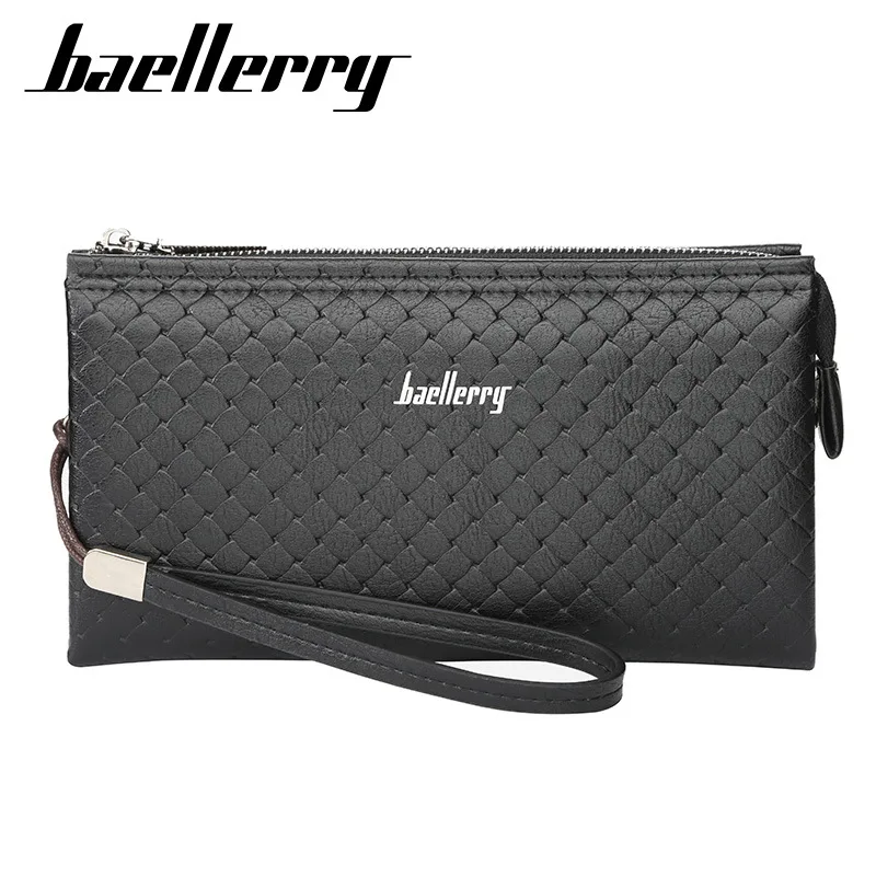 Fashion Men's Clutch Bag Youth Zipper Phone Bag Long Multi-function Wallet Coin Purse Clutch Bag