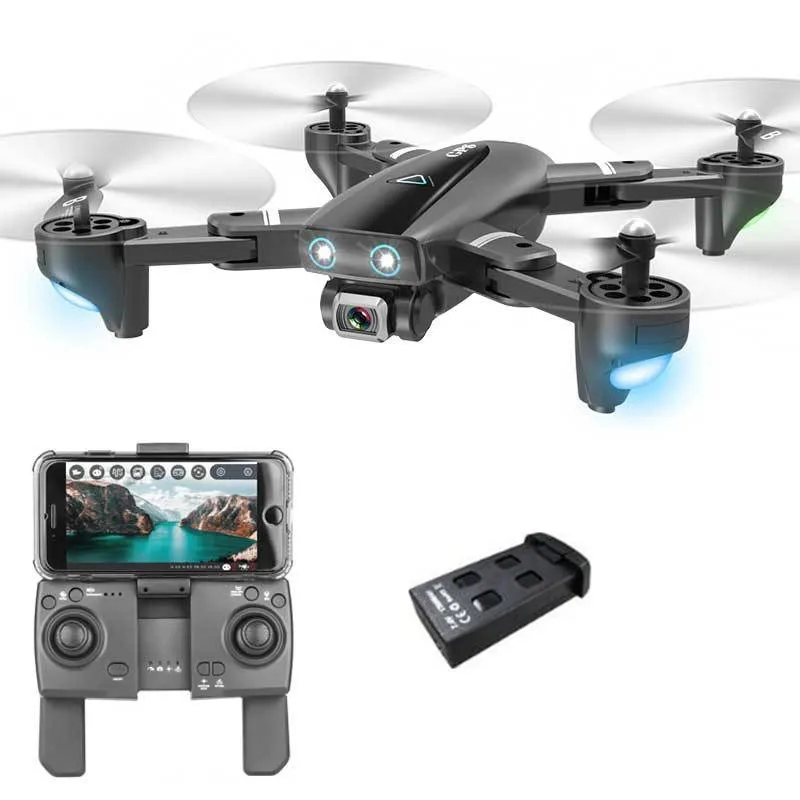 Складной Wi-Fi FPV Дрон с gps 20 минут 1080P настраиваемая камера Интеллектуальный gps слежение за мной летная дорожка Беспроводное управление RC oter - Цвет: Drone with 1 battery