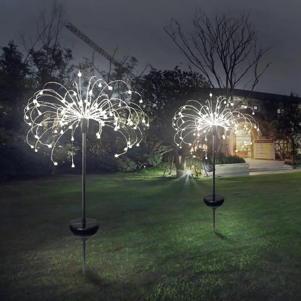 2CPS 90/150 светодиодный солнечный фейерверк свет струны Одуванчик газон огни фейерверк наружная водонепроницаемая лампа для рождества свадьбы сада
