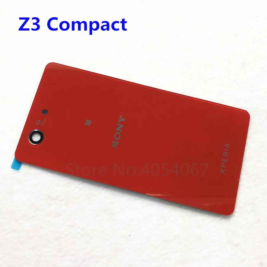 Задняя стеклянная Задняя панель для телефона батарея Дверь для Sony Xperia Z3 Compact mini D5803 D5833 M55W запасные части задняя дверь Чехол