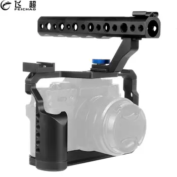 

Camera Cage Rig Handle Grip Top Hot Shoe Mount for DSLR Fujifilm XT-20 XT-30 Fuji XT20 XT30 Stabilizer Form-Fit Protective Frame