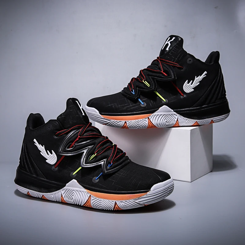 Уличная Мужская баскетбольная обувь zapatillas hombre Deportiva, высокие дышащие мужские ботильоны, тренировочные кроссовки, спортивная обувь - Цвет: 107black