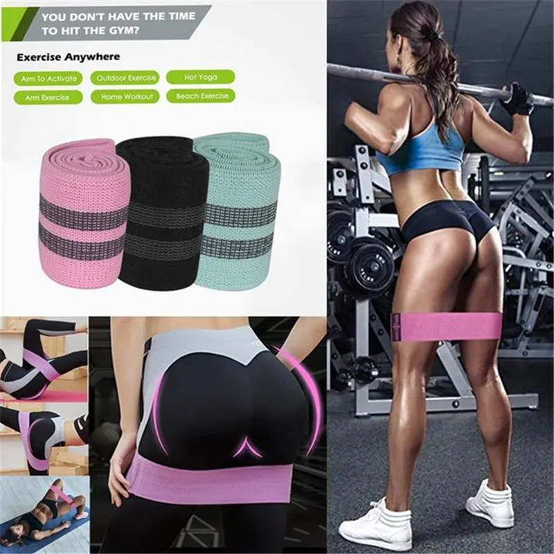 

Hip Circle Fitness Elastic Resistance Booty Elastic Bands Exercise For Thigh Hips Workout Anti-slip Yoga Band