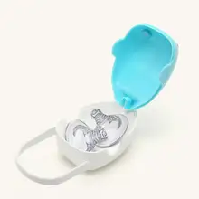 1 шт. портативная коробка для детских сосок с Китом дизайн уход за ребенком соска держатель для хранения Чехол соска для младенцев коробка