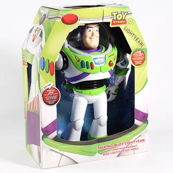 

Toy Story Talking Buzz Lightyear Star Command PVC Action Figure Collectible Model Toy with Light