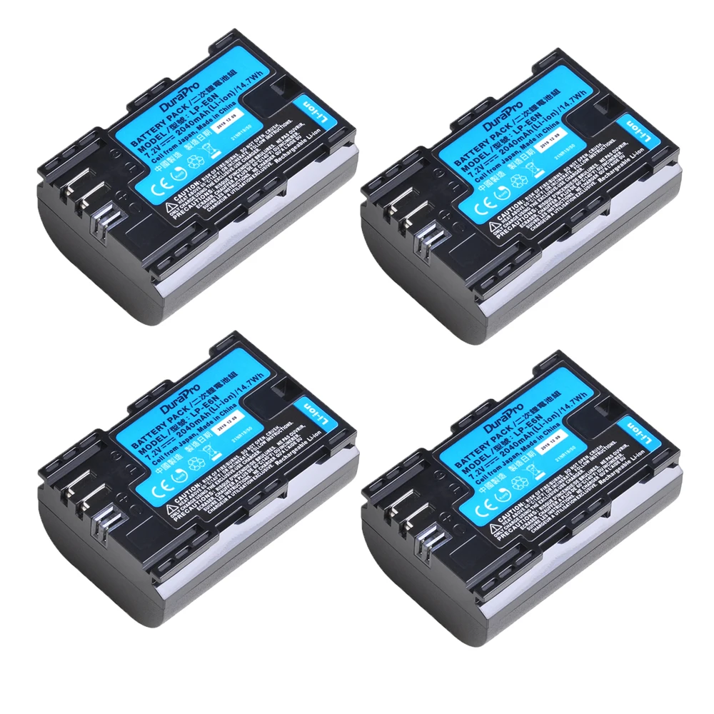 2040mAH 7,2 V LP-E6 LP-E6N Аккумулятор для камеры Сделано с японскими ячейками для Canon EOS 5DS 5D Mark II III 6D 7D 60D 60Da 70D 80D+ зарядное устройство - Цвет: 4 Battery