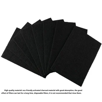 

4pcs Litter Box Charcoal Filter Household Cat Litter Box Filter Kitten Activated Carbon Deodorant Pad for Home and Garden