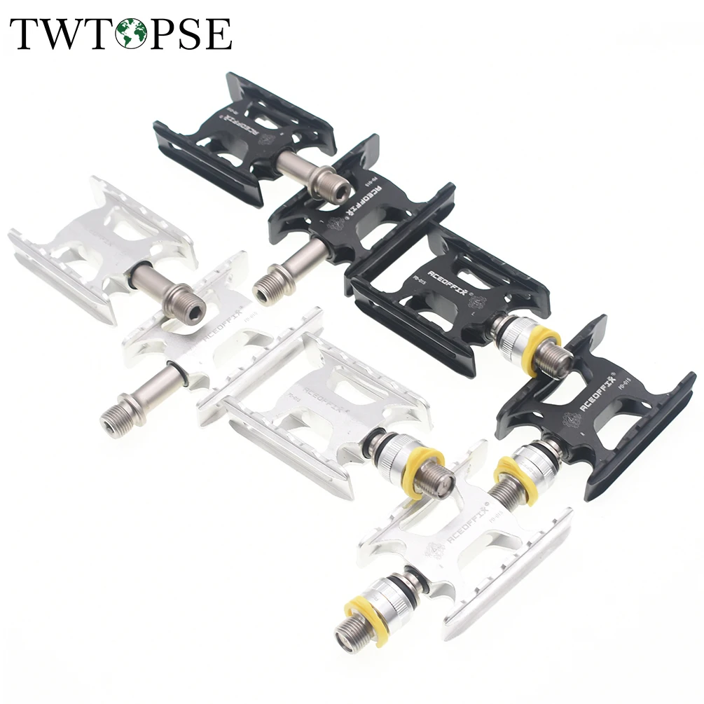 TWTOPSE Quick Release Bike Bicycle Pedals For Brompton Folding 3 Bearings CNC Lightweight EZY ACEOFFIX 3SIXTY | Спорт и развлечения